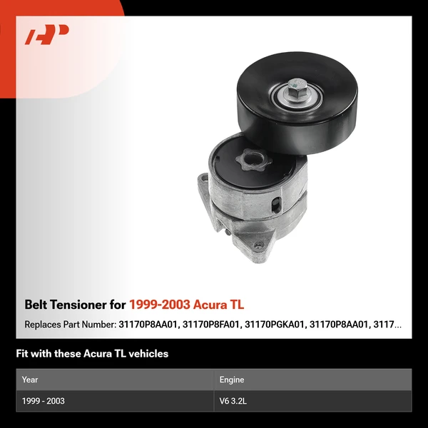 Belt Tensioner for 1999-2003 Acura TL