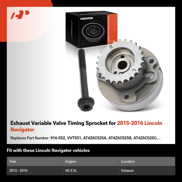 Exhaust Variable Valve Timing Sprocket for 2015-2016 Lincoln Navigator