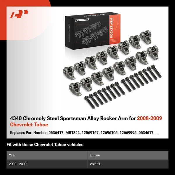 4340 Chromoly Steel Sportsman Alloy Rocker Arm for 2008-2009 Chevrolet Tahoe