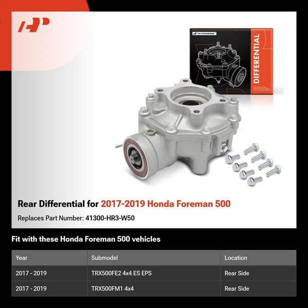 Rear Differential for 2017-2019 Honda Foreman 500