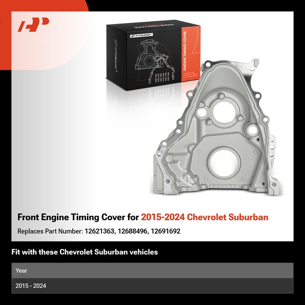 Front Engine Timing Cover for 2015-2024 Chevrolet Suburban