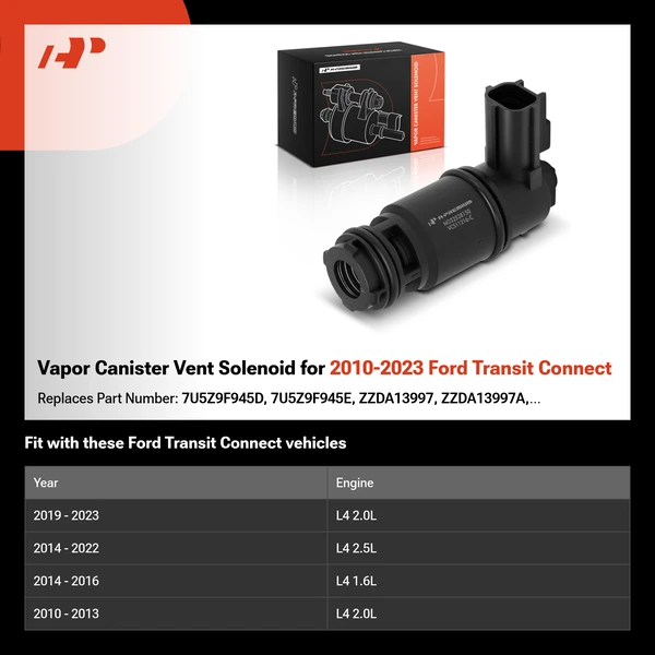 Vapor Canister Vent Solenoid for 2010-2023 Ford Transit Connect