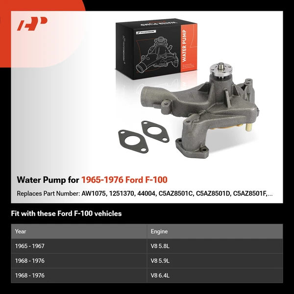 Water Pump for 1965-1976 Ford F-100