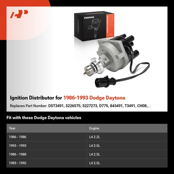 Ignition Distributor for 1986-1993 Dodge Daytona