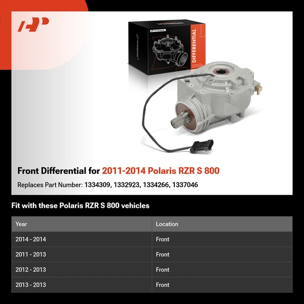 Front Differential for 2011-2014 Polaris RZR S 800