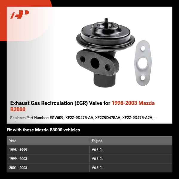 Exhaust Gas Recirculation (EGR) Valve for 1998-2003 Mazda B3000