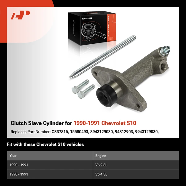 Clutch Slave Cylinder for 1990-1991 Chevrolet S10
