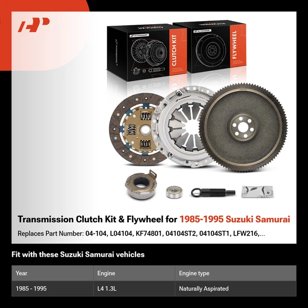 Transmission Clutch Kit & Flywheel for 1985-1995 Suzuki Samurai