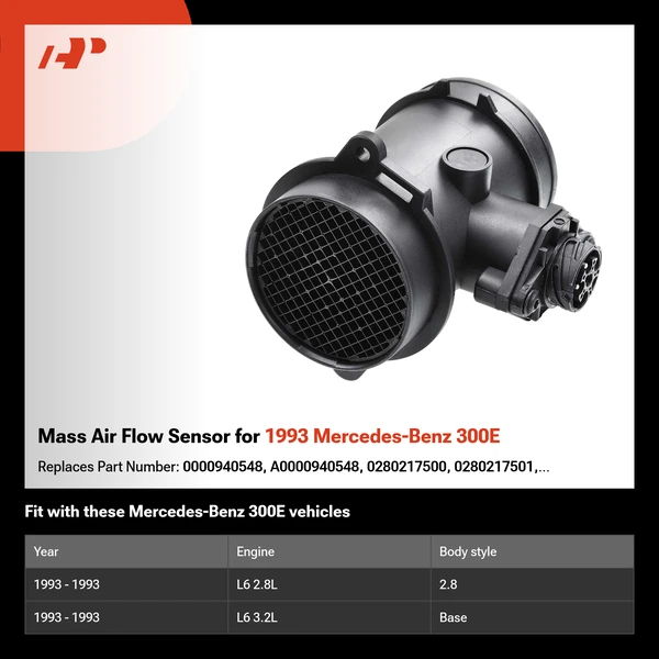 Mass Air Flow Sensor for 1993 Mercedes-Benz 300E