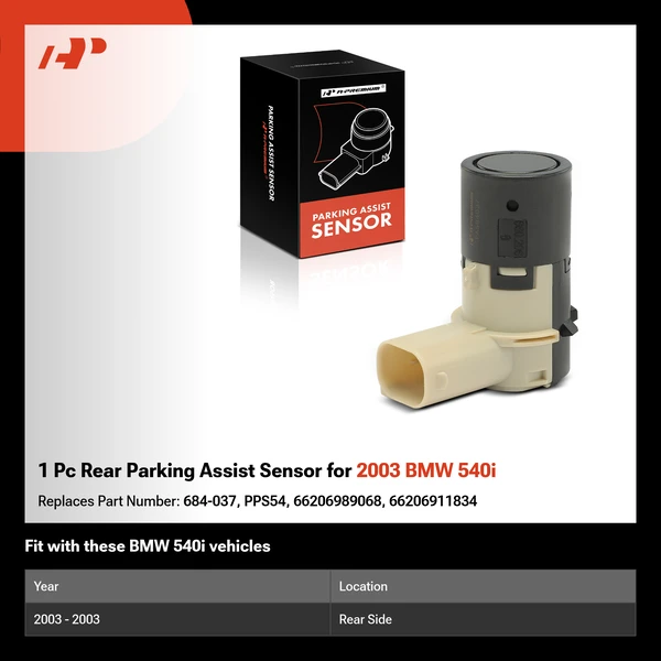 1 Pc Rear Parking Assist Sensor for 2003 BMW 540i