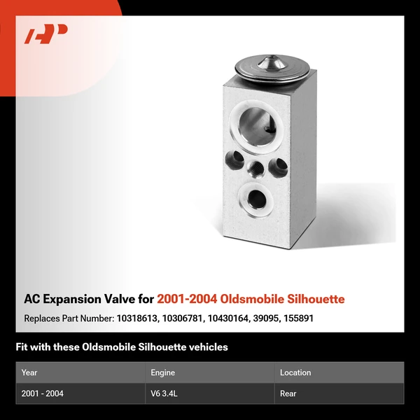 AC Expansion Valve for 2001-2004 Oldsmobile Silhouette