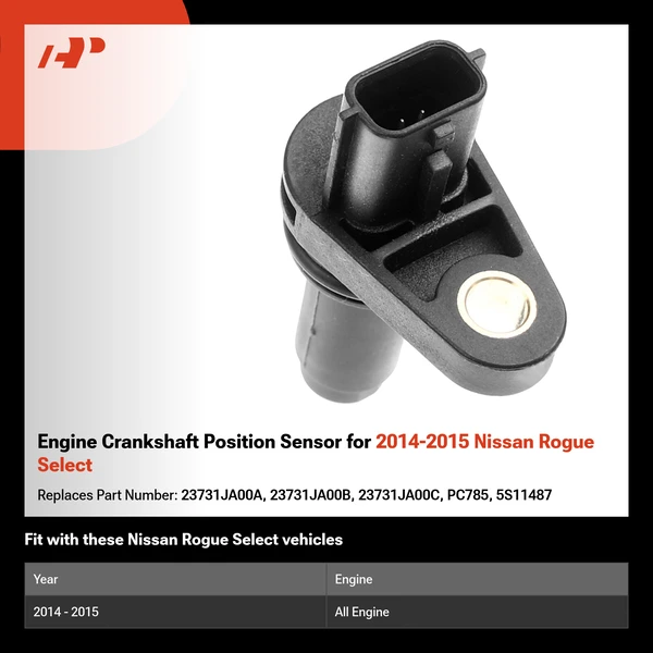 Engine Crankshaft Position Sensor for 2014-2015 Nissan Rogue Select