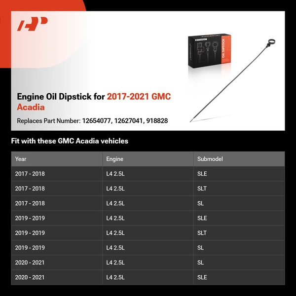 Engine Oil Dipstick for 2017-2021 GMC Acadia