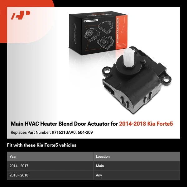 Main HVAC Heater Blend Door Actuator for 2014-2018 Kia Forte5