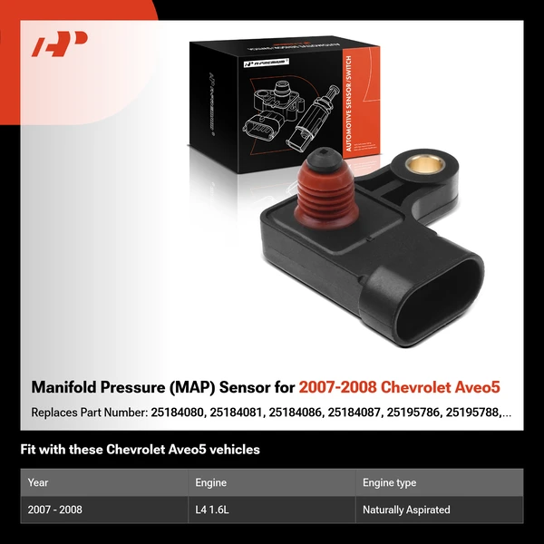 Manifold Pressure (MAP) Sensor for 2007-2008 Chevrolet Aveo5