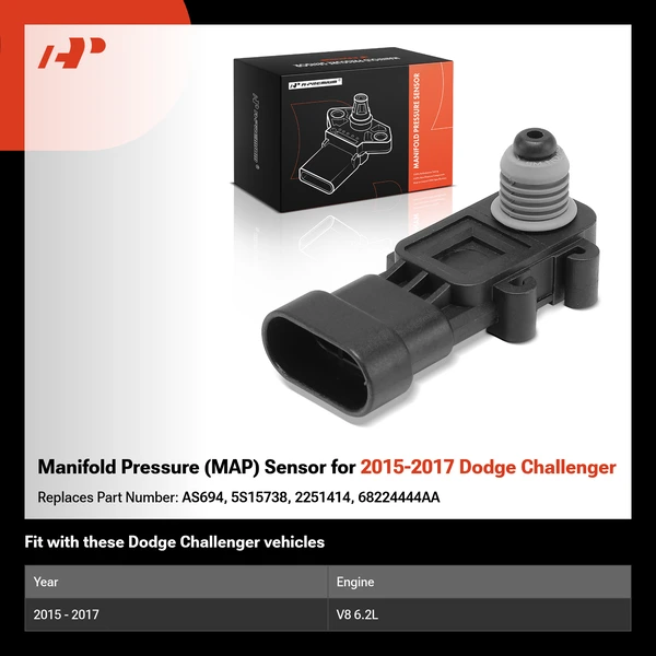 Manifold Pressure (MAP) Sensor for 2015-2017 Dodge Challenger