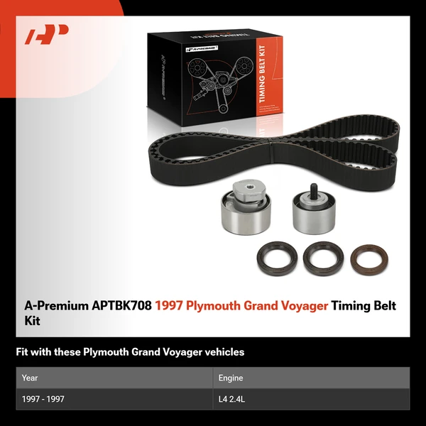 A-Premium APTBK708 1997 Plymouth Grand Voyager Timing Belt Kit