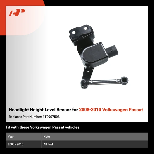 Headlight Height Level Sensor for 2008-2010 Volkswagen Passat