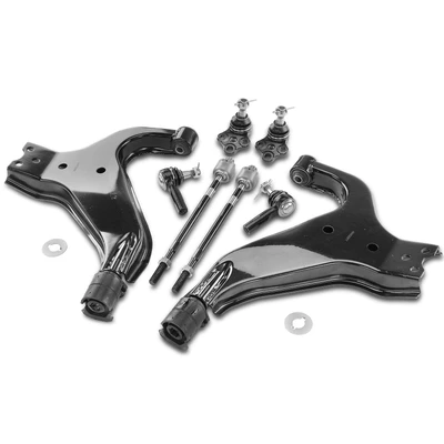 8 Pcs Control Arm & Ball Joint & Tie Rod End