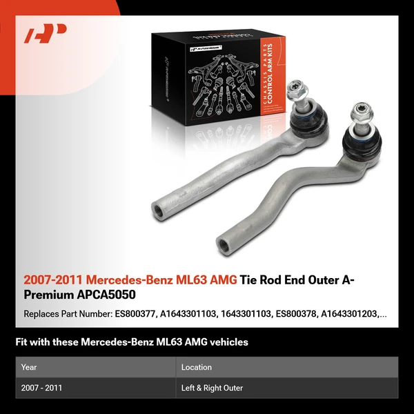 2007-2011 Mercedes-Benz ML63 AMG Tie Rod End Outer A-Premium APCA5050