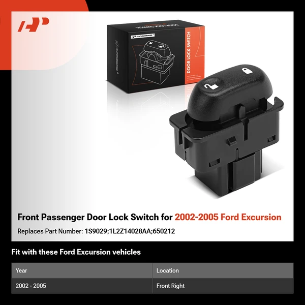 Front Passenger Door Lock Switch for 2002-2005 Ford Excursion
