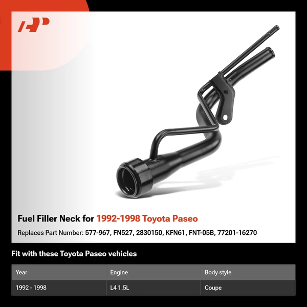 Fuel Filler Neck for 1992-1998 Toyota Paseo
