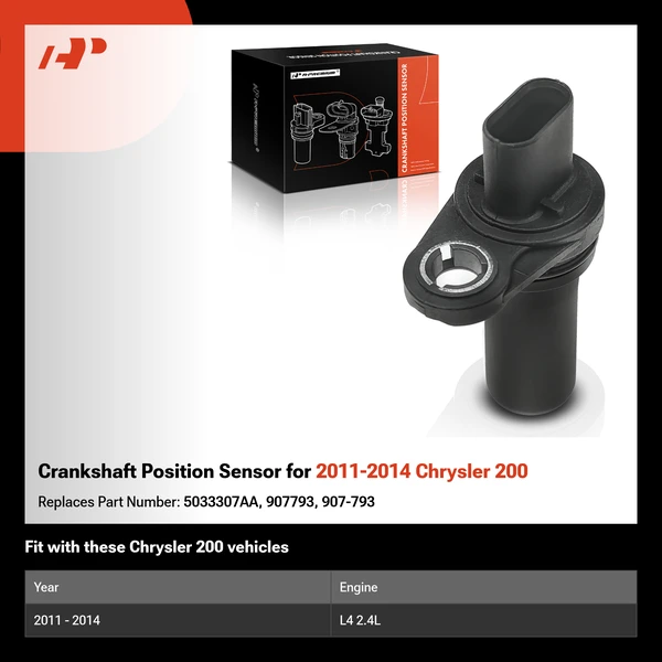 Crankshaft Position Sensor for 2011-2014 Chrysler 200
