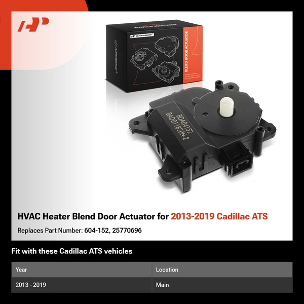 HVAC Heater Blend Door Actuator for 2013-2019 Cadillac ATS
