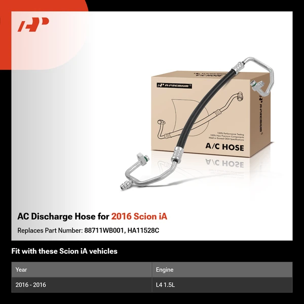 AC Discharge Hose for 2016 Scion iA