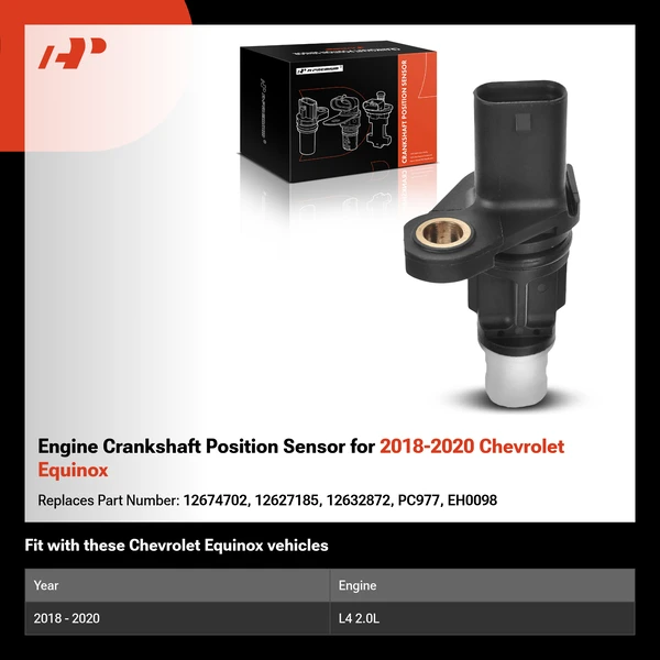 Engine Crankshaft Position Sensor for 2018-2020 Chevrolet Equinox