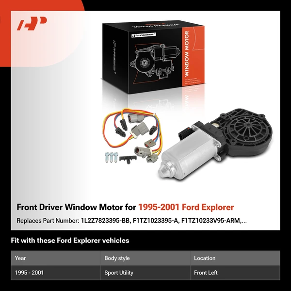 Front Driver Window Motor for 1995-2001 Ford Explorer
