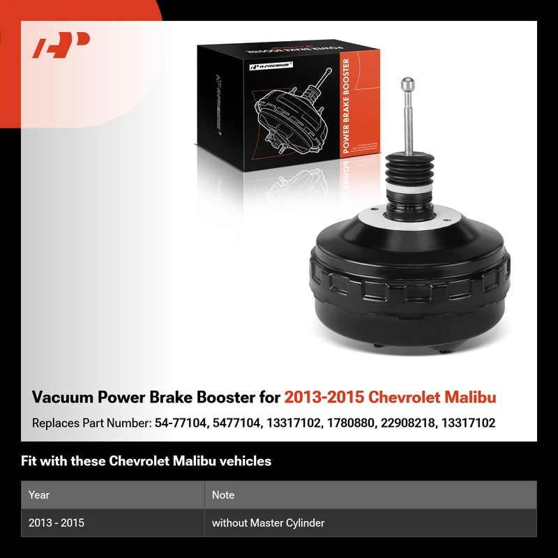 Vacuum Power Brake Booster for 2013-2015 Chevrolet Malibu