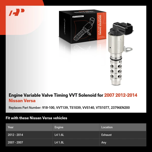 Engine Variable Valve Timing VVT Solenoid for 2007 2012-2014 Nissan Versa