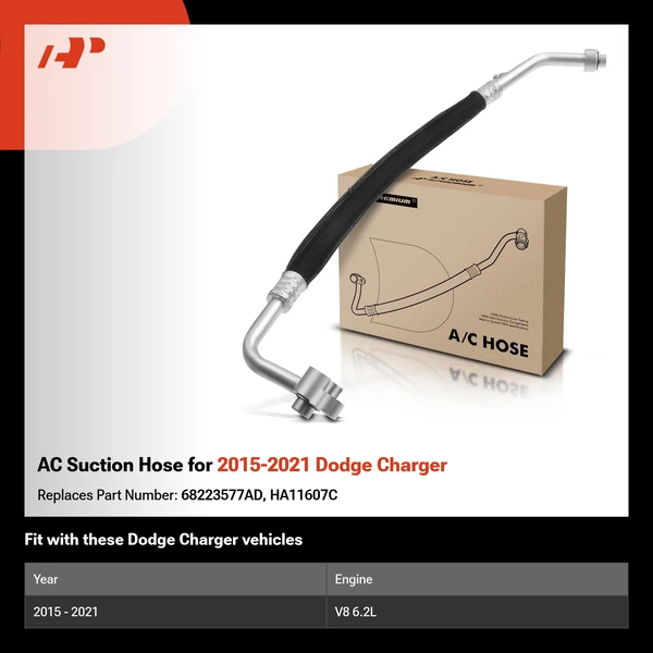 AC Suction Hose for 2015-2021 Dodge Charger