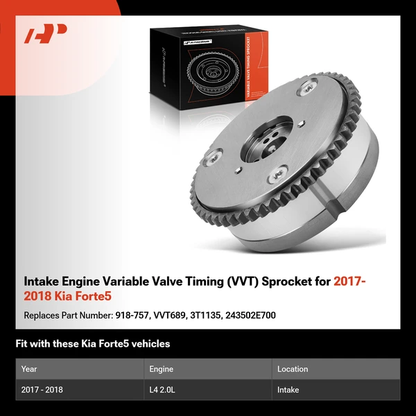 Intake Engine Variable Valve Timing (VVT) Sprocket for 2017-2018 Kia Forte5