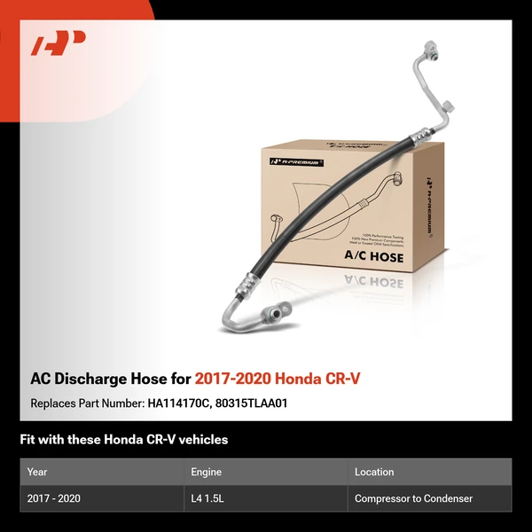 AC Discharge Hose for 2017-2020 Honda CR-V