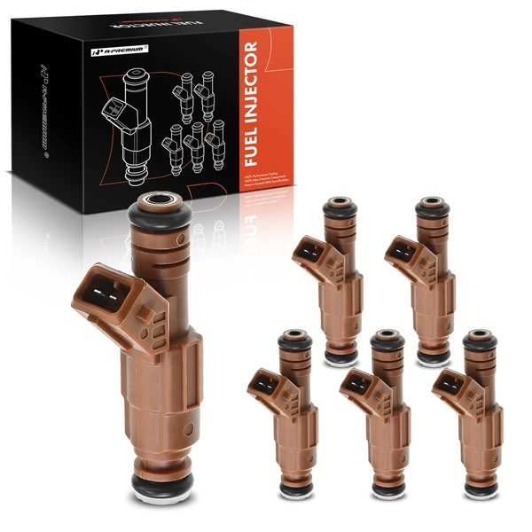 6-Pc Fuel Injector 2-Blade Terminal A-Premium APFI120