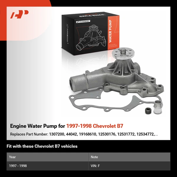 Engine Water Pump for 1997-1998 Chevrolet B7