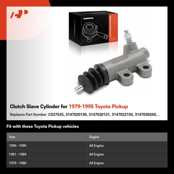 Clutch Slave Cylinder for 1979-1995 Toyota Pickup