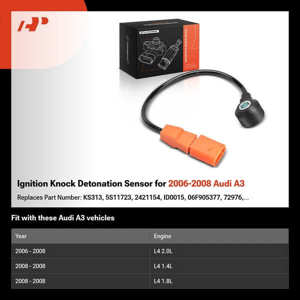 Ignition Knock Detonation Sensor for 2006-2008 Audi A3