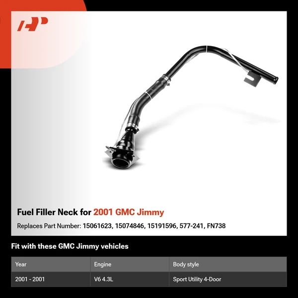 Fuel Filler Neck for 2001 GMC Jimmy