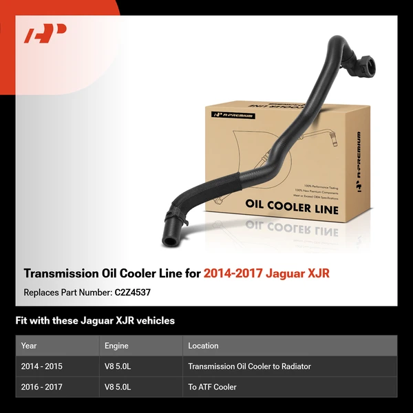 Transmission Oil Cooler Line for 2014-2017 Jaguar XJR