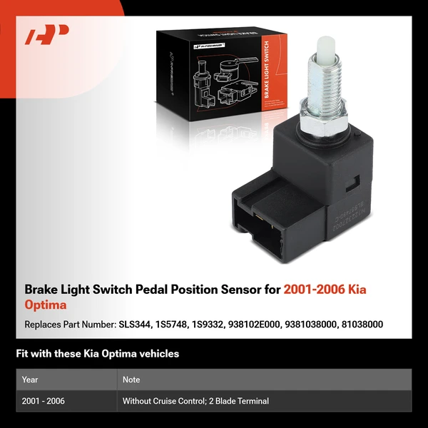 Brake Light Switch Pedal Position Sensor for 2001-2006 Kia Optima