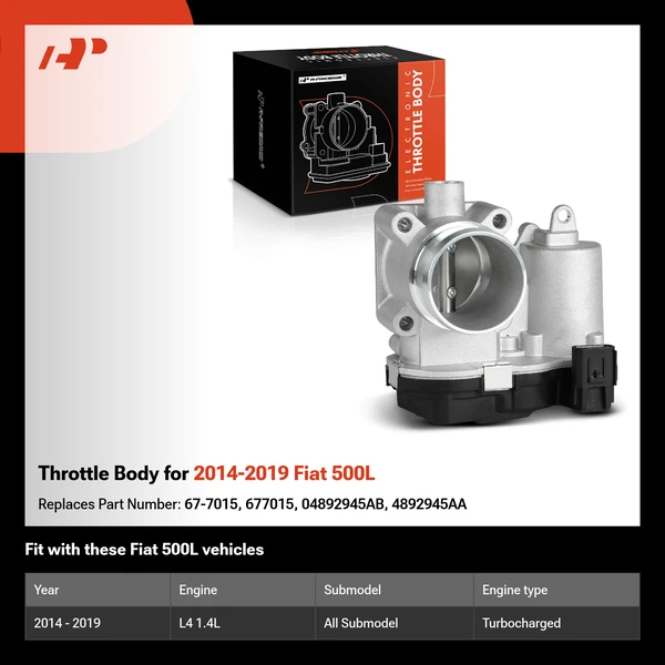 Throttle Body for 2014-2019 Fiat 500L