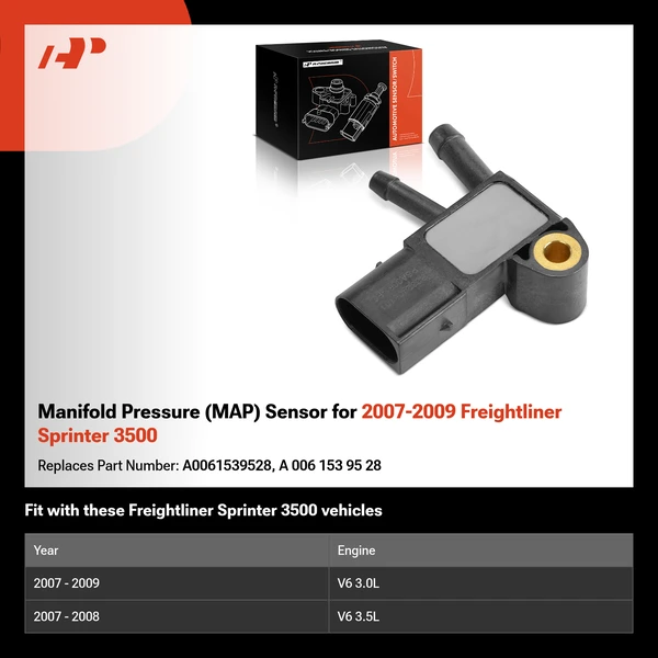 Manifold Pressure (MAP) Sensor for 2007-2009 Freightliner Sprinter 3500