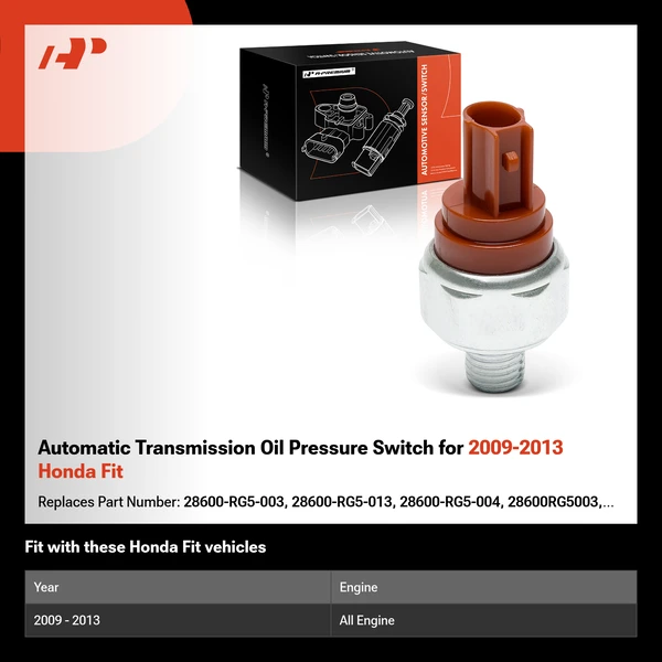 Automatic Transmission Oil Pressure Switch for 2009-2013 Honda Fit