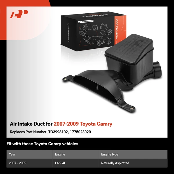 Air Intake Duct for 2007-2009 Toyota Camry