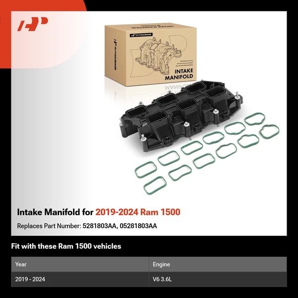 Intake Manifold for 2019-2024 Ram 1500