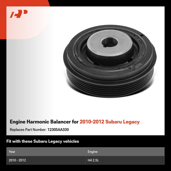 Engine Harmonic Balancer for 2010-2012 Subaru Legacy