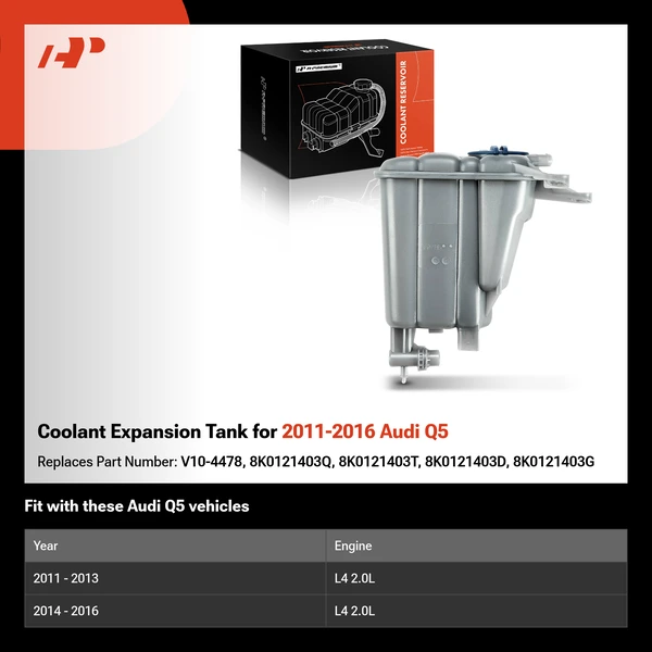 Coolant Expansion Tank for 2011-2016 Audi Q5